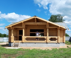 Дом из бревна в Сычевке
